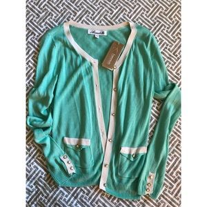 Mint turquoise cardigan